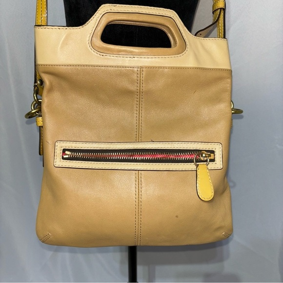 COACH Bonnie Leather Foldover Shoulder Tote Bag 13388 - Picture 2 of 7